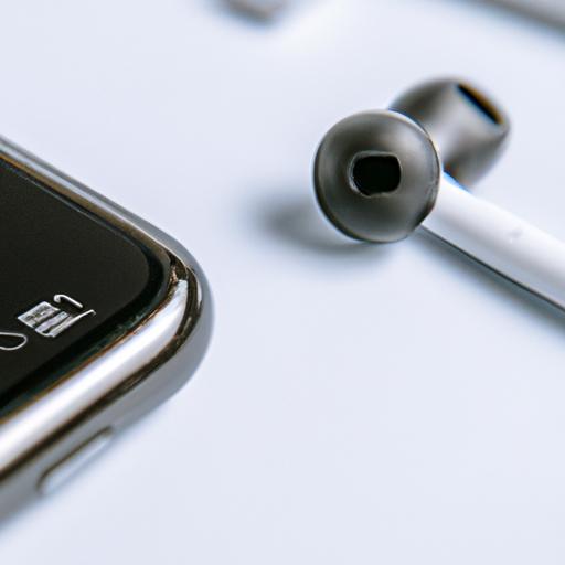 JLab earbuds and iPhone, the perfect audio duo, seamlessly paired for music on the go.