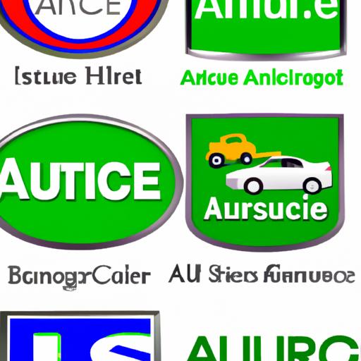 Collage of top auto insurance brand logos