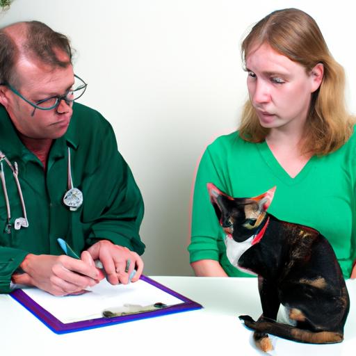 A veterinarian discussing waiting periods with a pet owner.